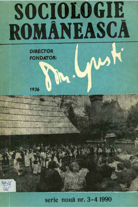 Coperta Sociologie Românească 3-4/1990